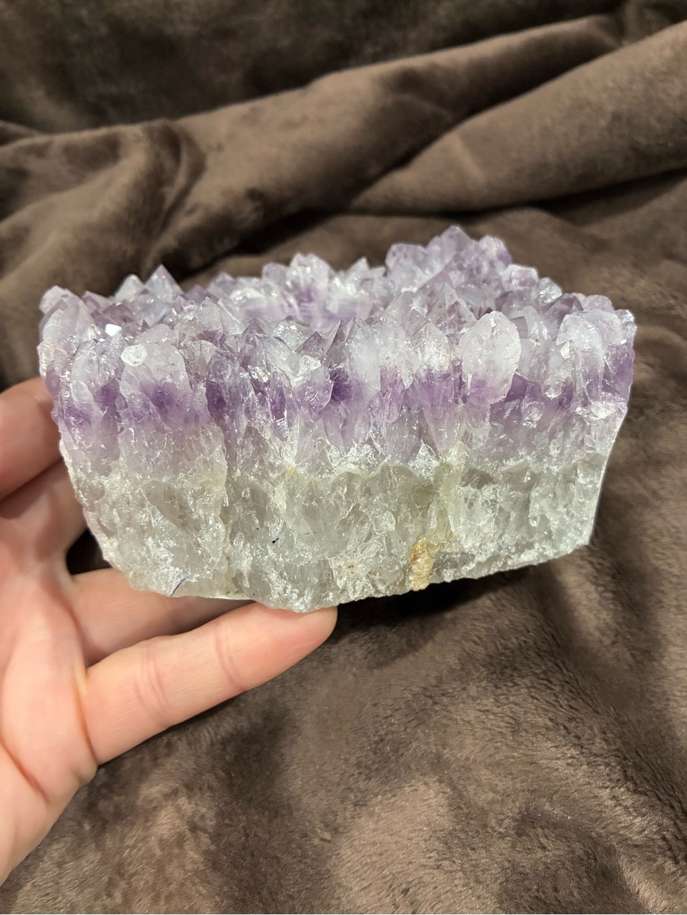 Amethyst Crystal Tealight Candle Holder - Purple Gem Accent - Picture 3 of 13